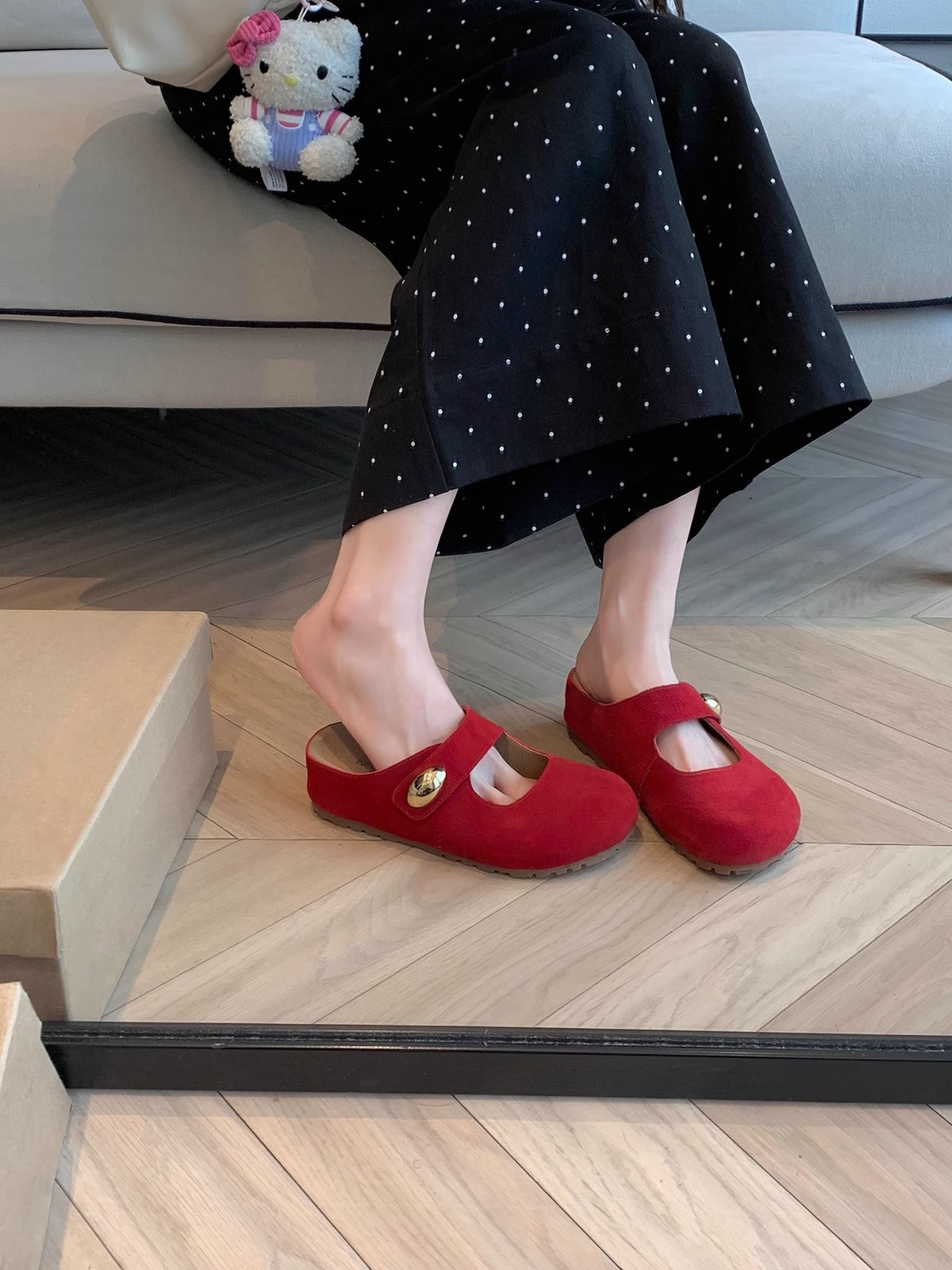 Women's Increasing Insole Little Golden Beans Thick Slippers
