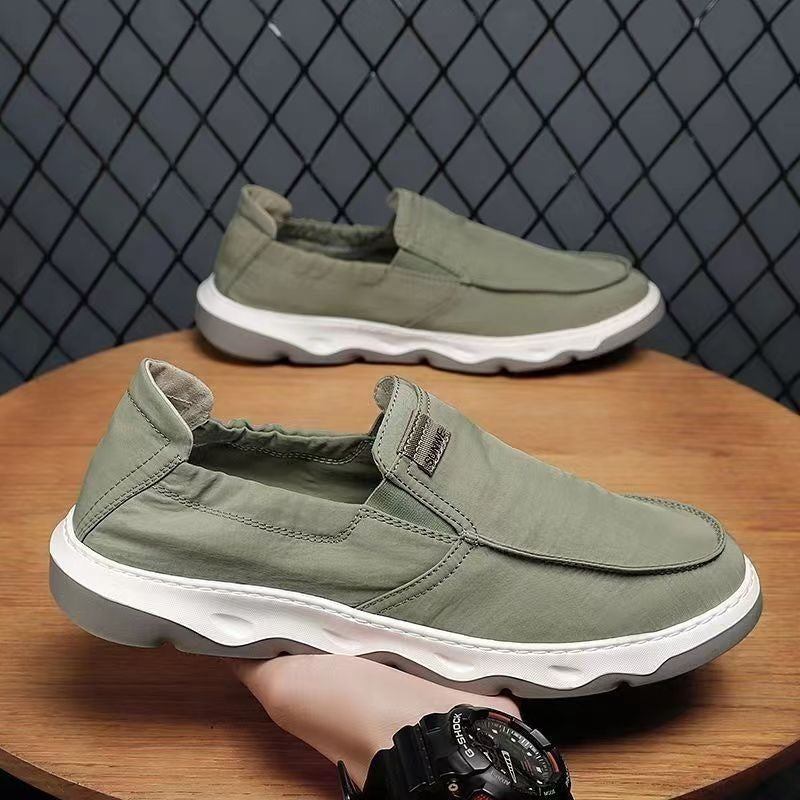 Men's Summer Soft Bottom Slip-on Breathable Comfortable Trendy Canvas Shoes
