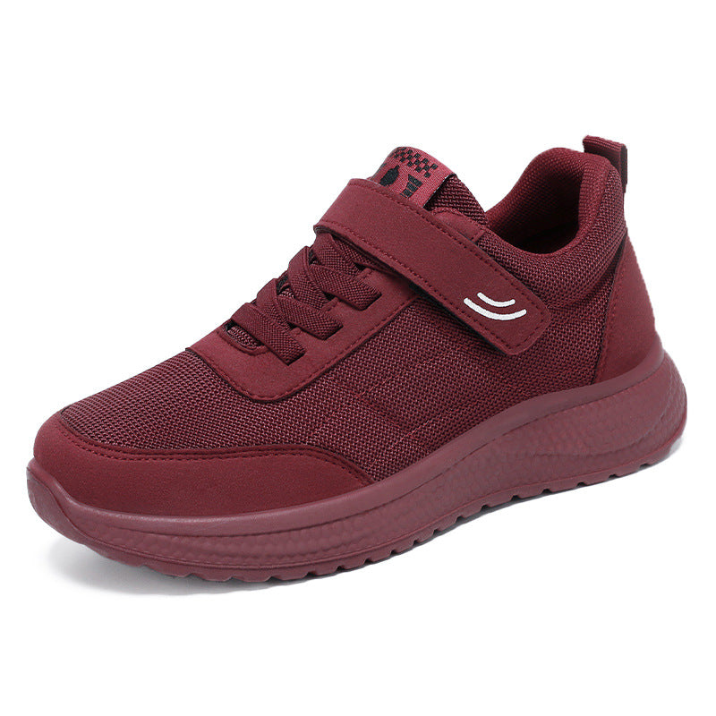 Men's Pure Color Versatile Sports Velcro Convenient Casual Shoes