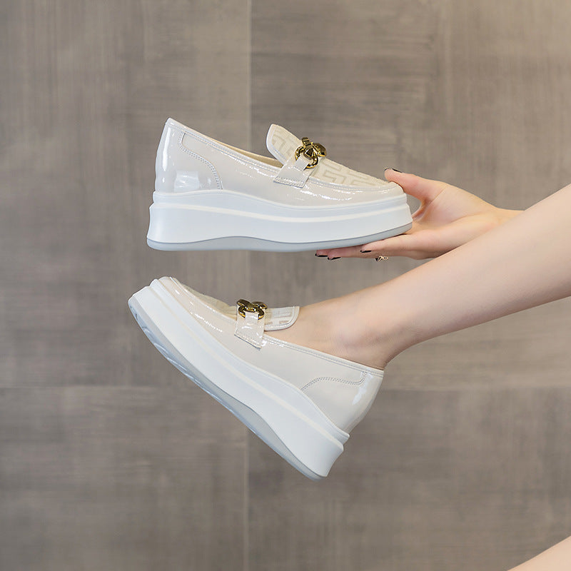 Women's Platform Height Increasing Insole Mesh Breathable Loafers
