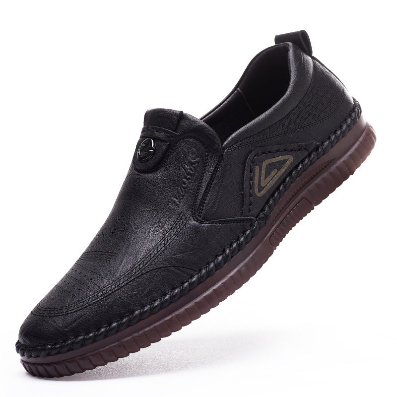 Men's Soft Tendon Bottom Genuine Breathable Leather Shoes