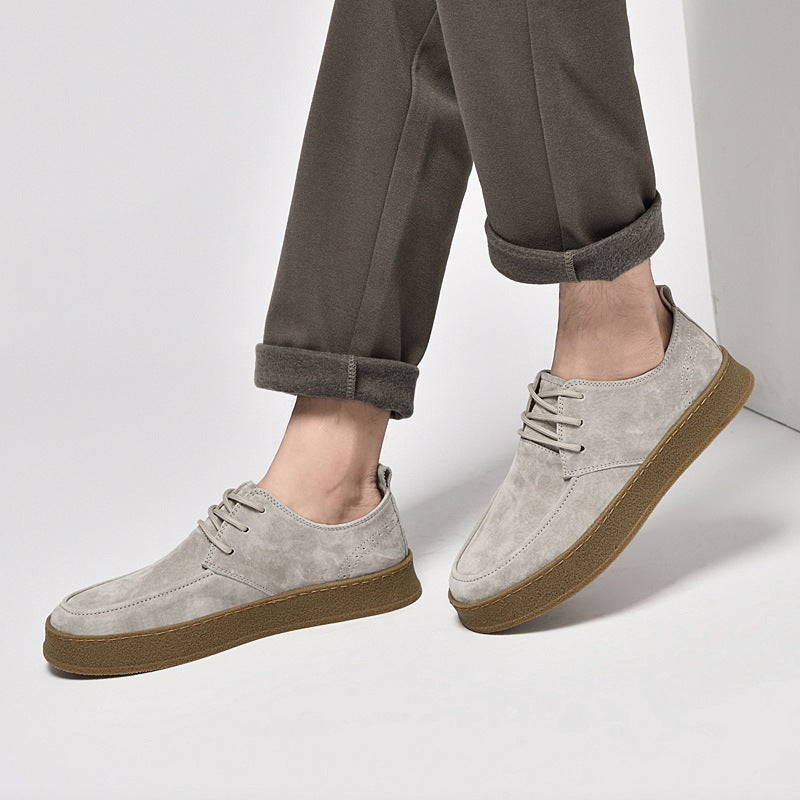 Men's Springtide Personality Big Head Genuine Retro Plus Size Sneakers