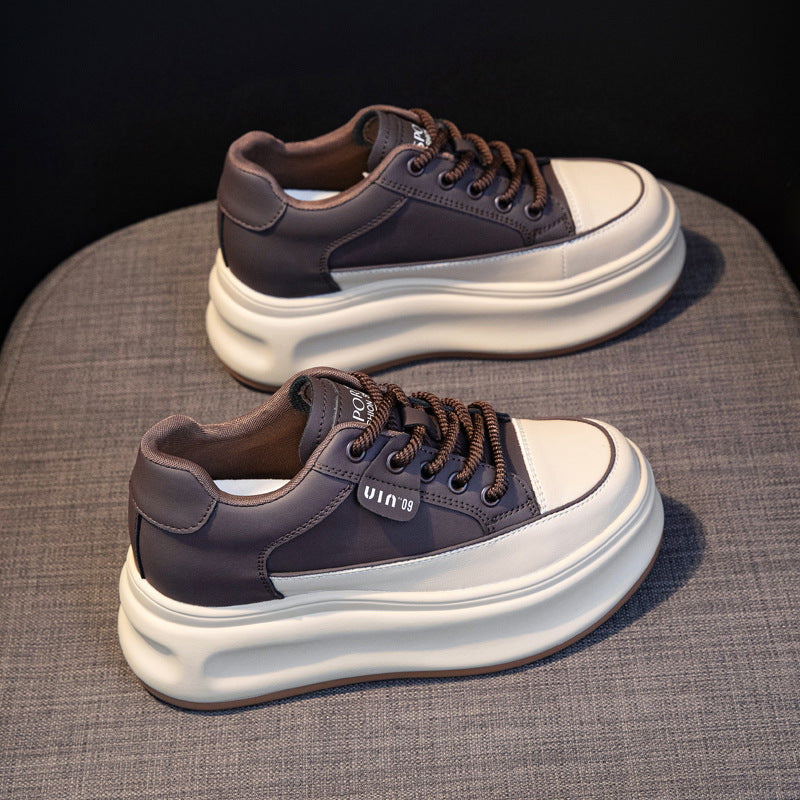 Women's Small Thick-soled Muffin Height Increasing Thermal Casual Shoes