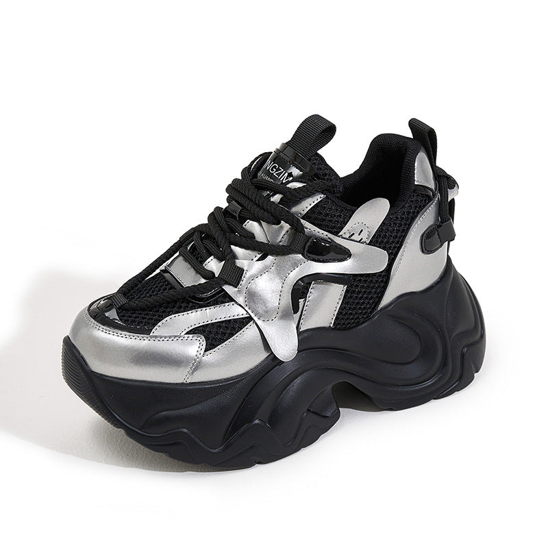 Women's Platform Dad Breathable Height Increasing Insole Sneakers