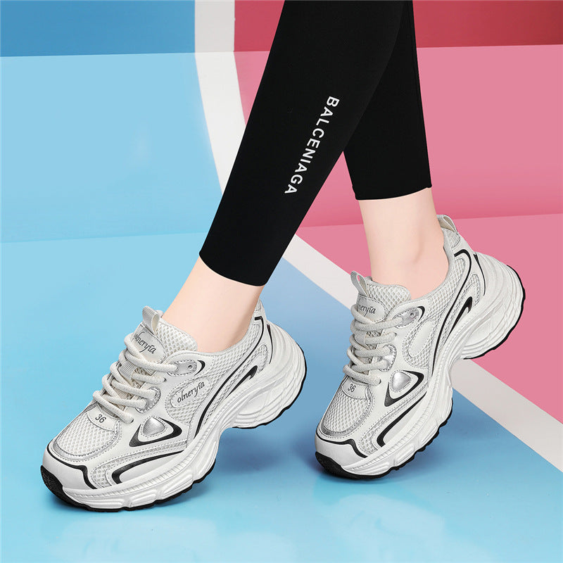 Women's Platform Dad Classy Sier Increased Sports Casual Shoes