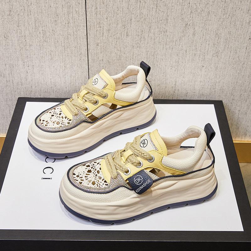 Women's Simple Elevator Breathable Single-layer Fashionable Sports Sneakers
