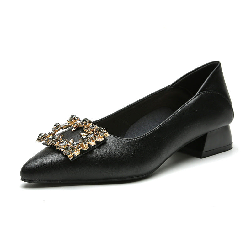 Women's Beautiful Genuine Soft Bottom Fashion Leather Shoes