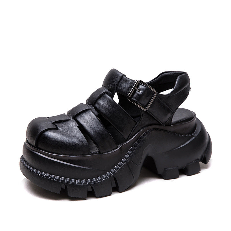 Women's Commuter Woven Closed Toe Breathable Platform Sandals