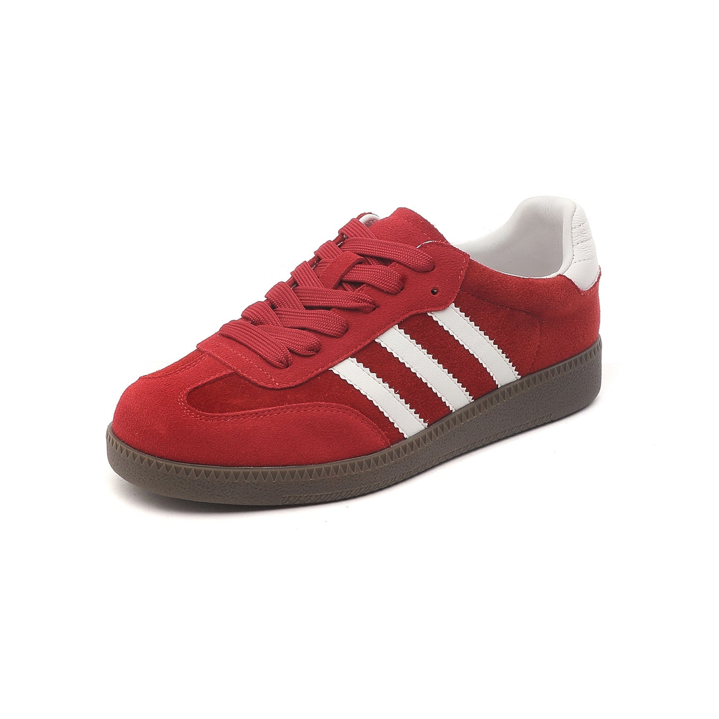 Women's Cowhide Three Bars German Training Soft Bottom Surface Casual Shoes