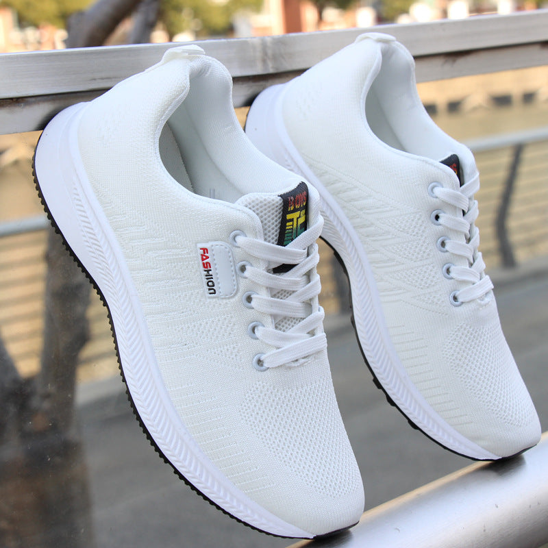 Men's Breathable Versatile Trendy Flying Woven Tennis Casual Shoes