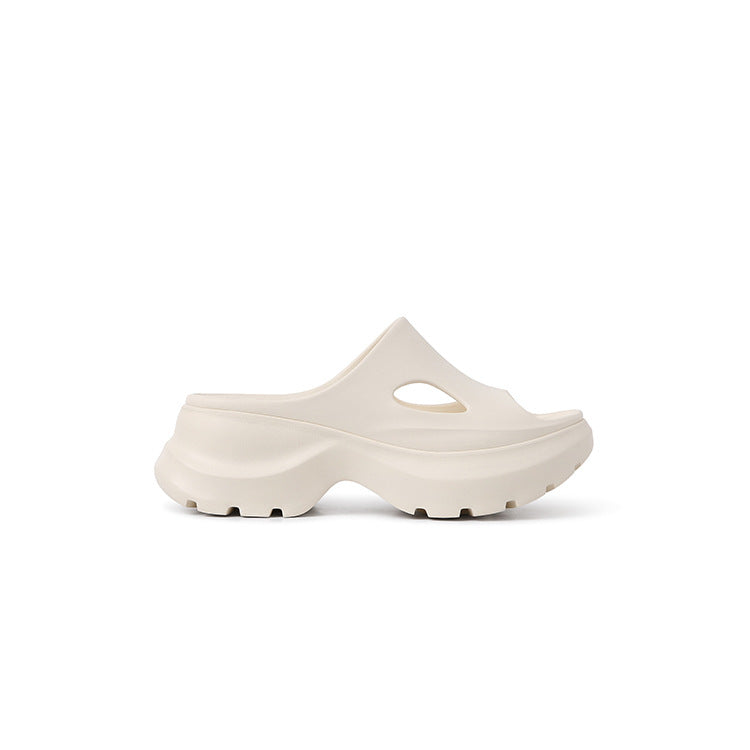 Women's Model Leg Summer Outer Wear Soft Bottom Thick Slippers