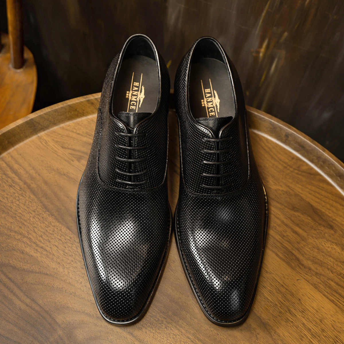 Men's Also Price Hole Business Formal Wear Leather Shoes