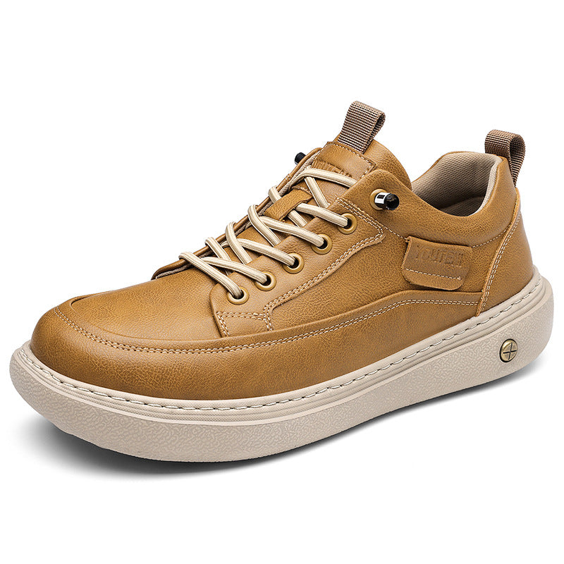 Men's Autumn Business Elastic Band Slip-on Fashion Trendy Men's Board Shoes