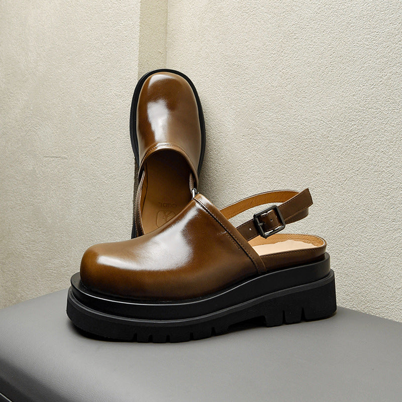 Men's Summer Thick-soled Increased Breathable Personality Roman Sandals