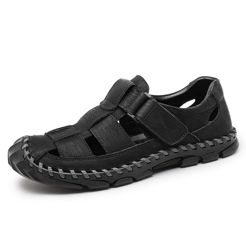 Men's Summer Outdoor Fashion Cattlehide Plus Size Men's Shoes