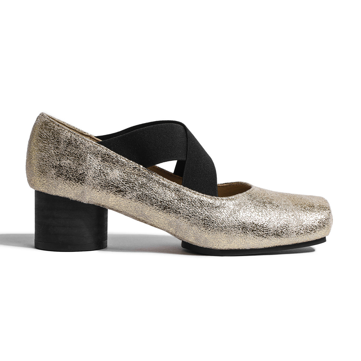 Women's Ballet Dance Mid Mary Jane Retro Cross Strap Women's Shoes