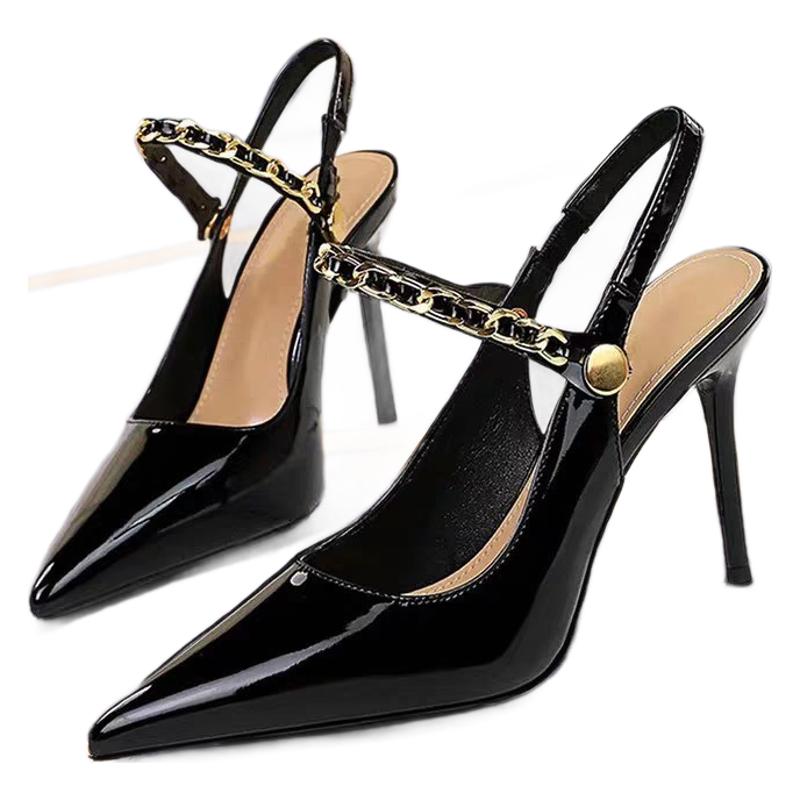 Women's Adult Lady Like Woman Sexy Black Heels