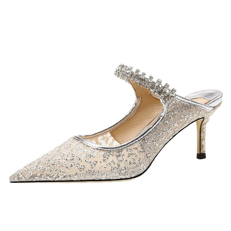 Women's Pumps Closed Toe Half Summer Outer Slippers
