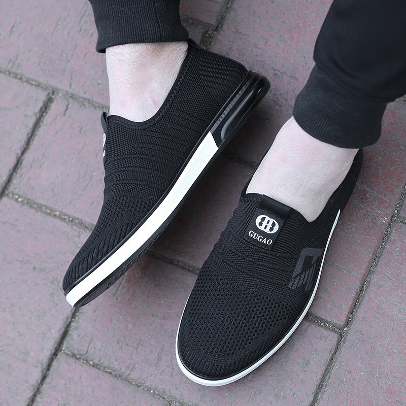 Men's Old Head Spring Breathable Cloth Lazy Sneakers