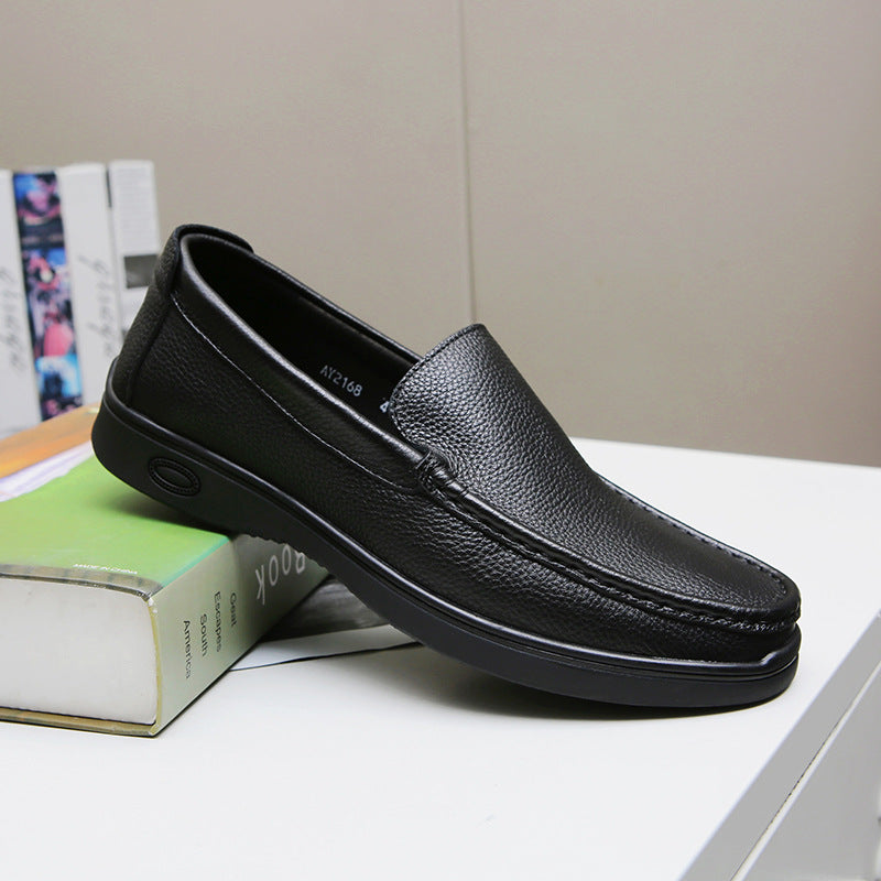 Men's Autumn Milled Cowhide Light Bottom Comfortable Casual Shoes