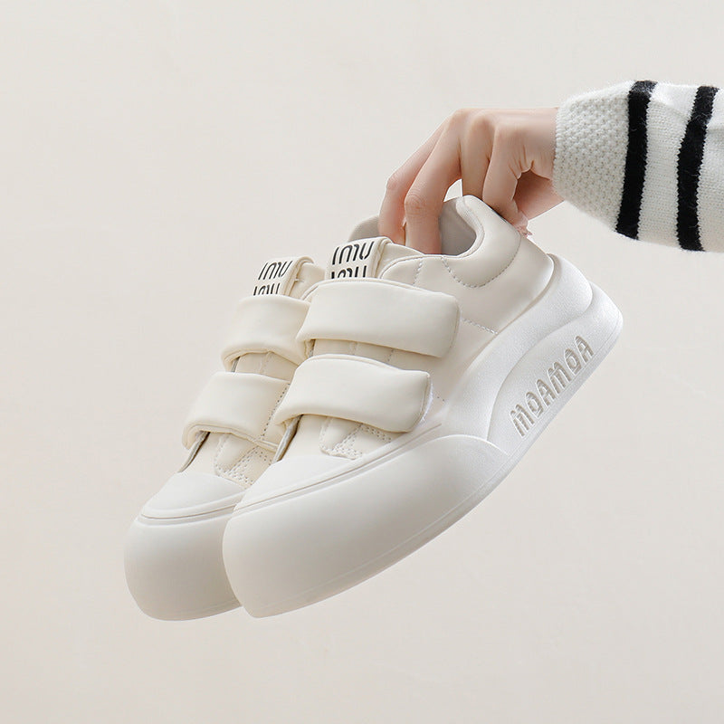 Women's Autumn Korean Style Flat White Trendy Casual Shoes