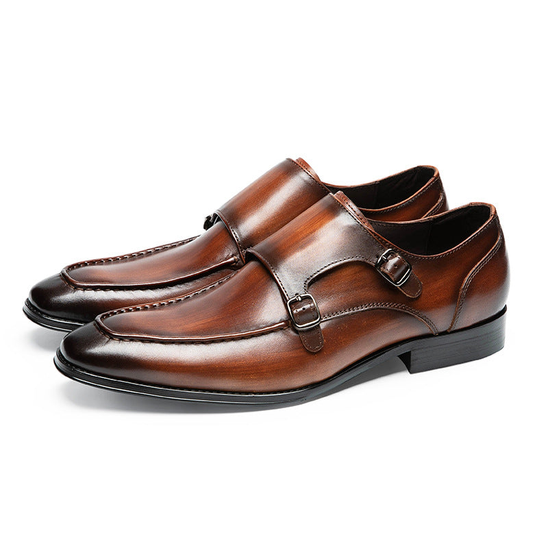 Men's Delivery Within Hours Business Formal Wear Cowhide Leather Shoes