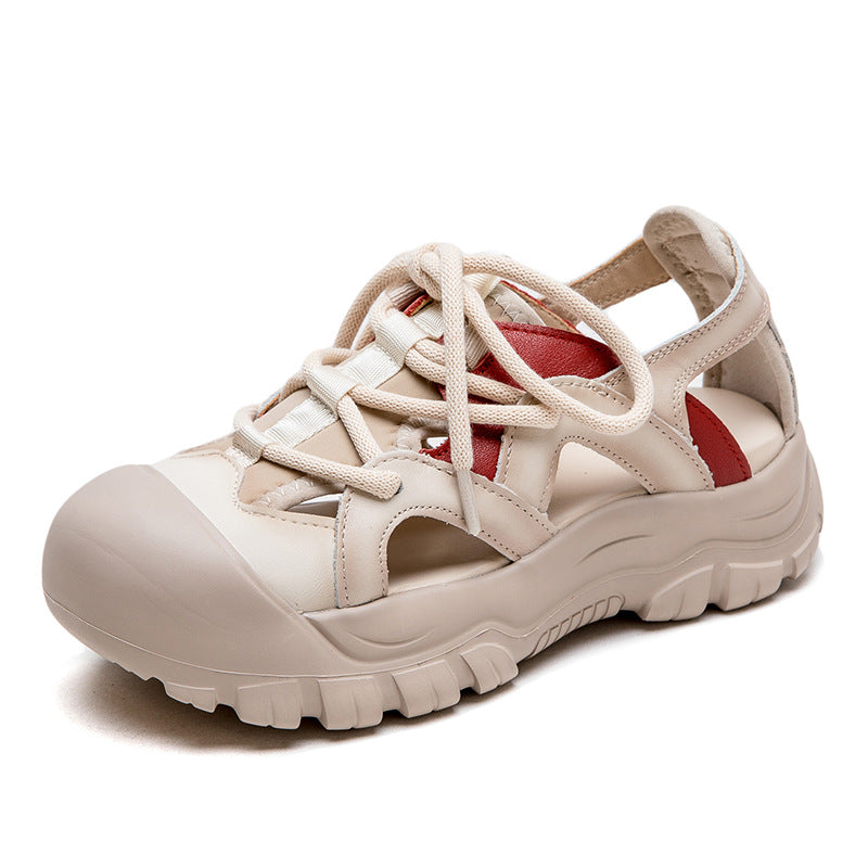 Hollow Breathable Closed Toe Ugly Cute Sandals