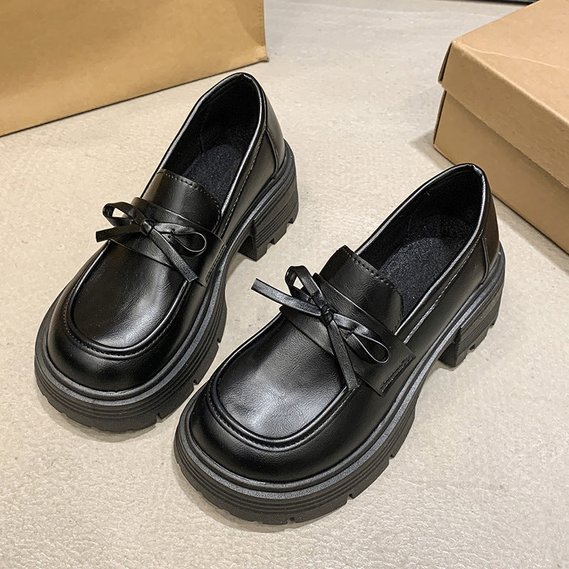 Women's Head Slip-on Autumn Retro British Style Loafers