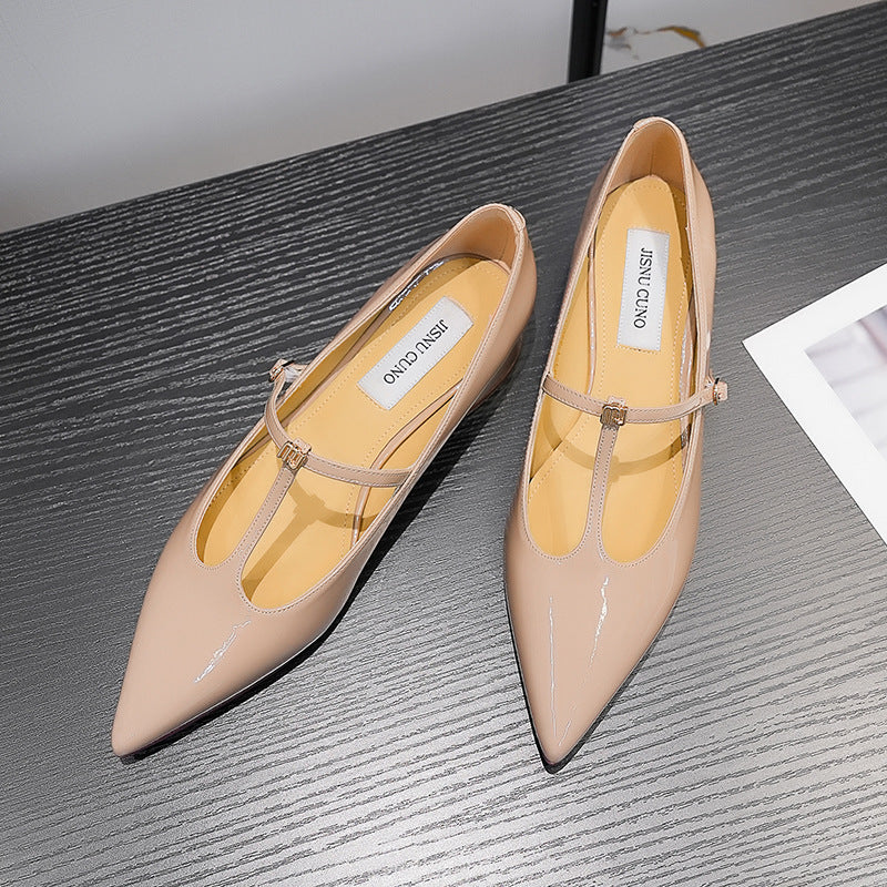 Women's Pointed Toe Pumps Chunky Commuter Shallow Women's Shoes