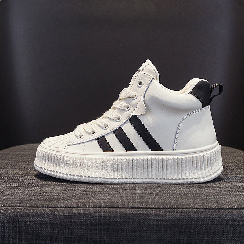 Women's Elevator White Sports Korean Style Fashion Casual Shoes