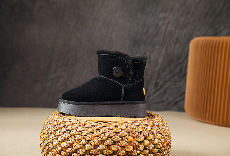 Women's Thick-soled Winter Height Increasing Cotton Short Boots