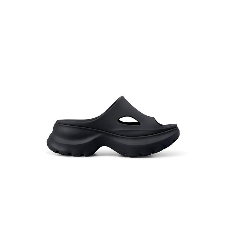 Women's Model Leg Summer Outer Wear Soft Bottom Thick Slippers