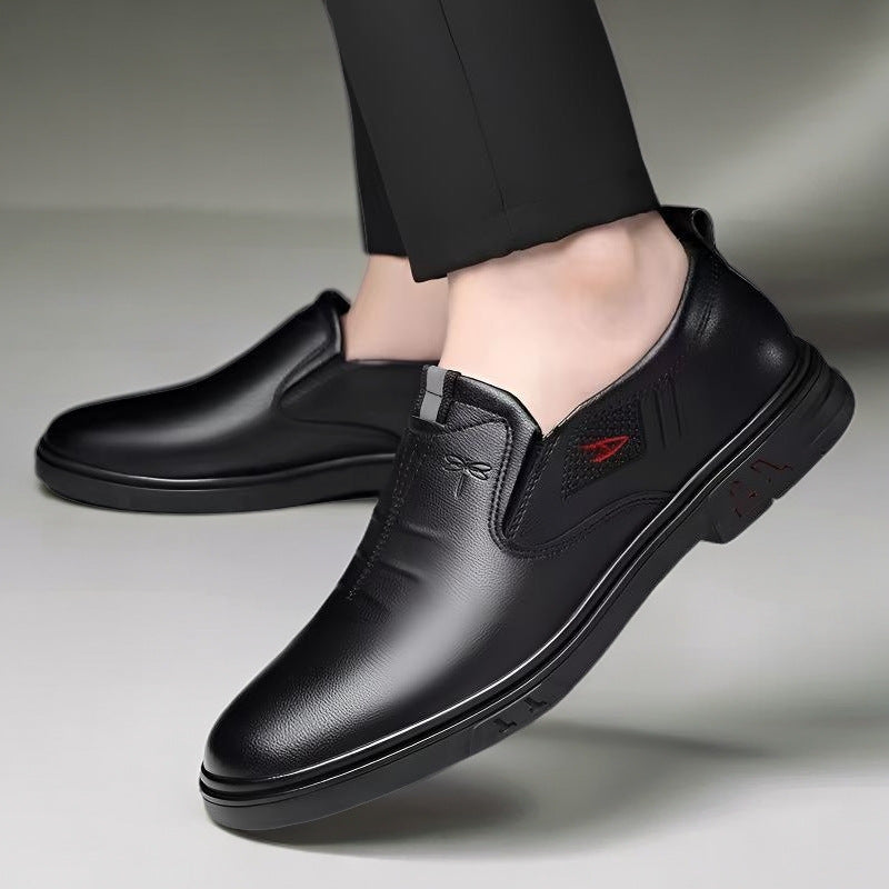 Men's Dragonfly Fashion Business Summer Breathable Soft Leather Shoes