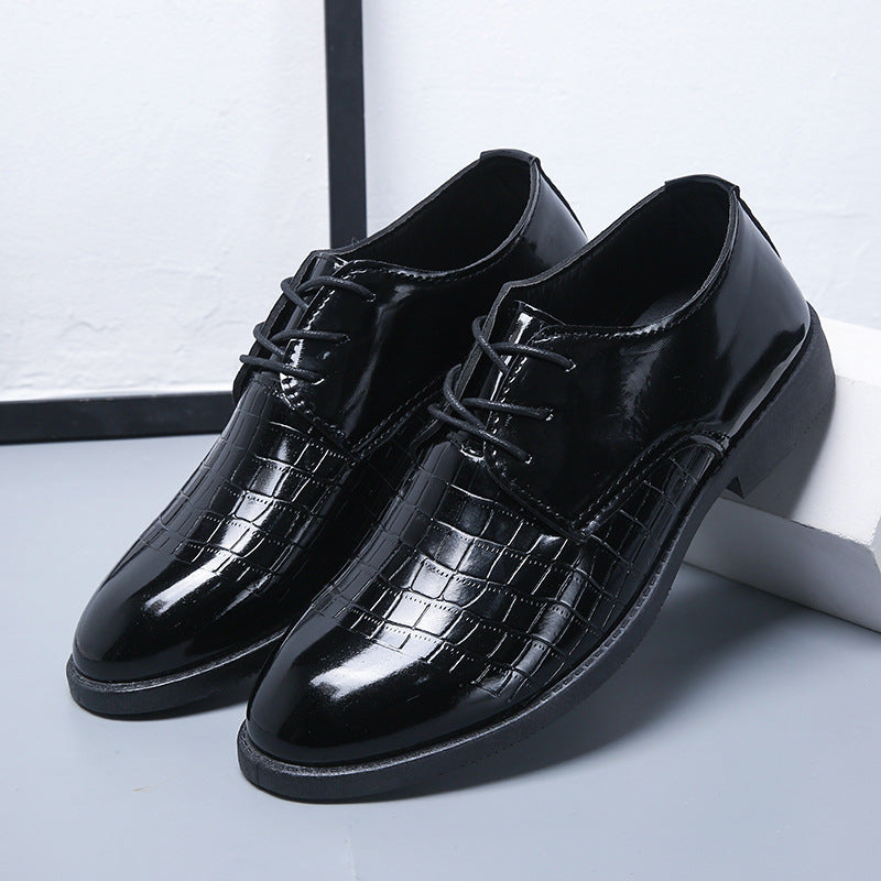 Men's Korean British Trend Breathable Business Formal Leather Shoes