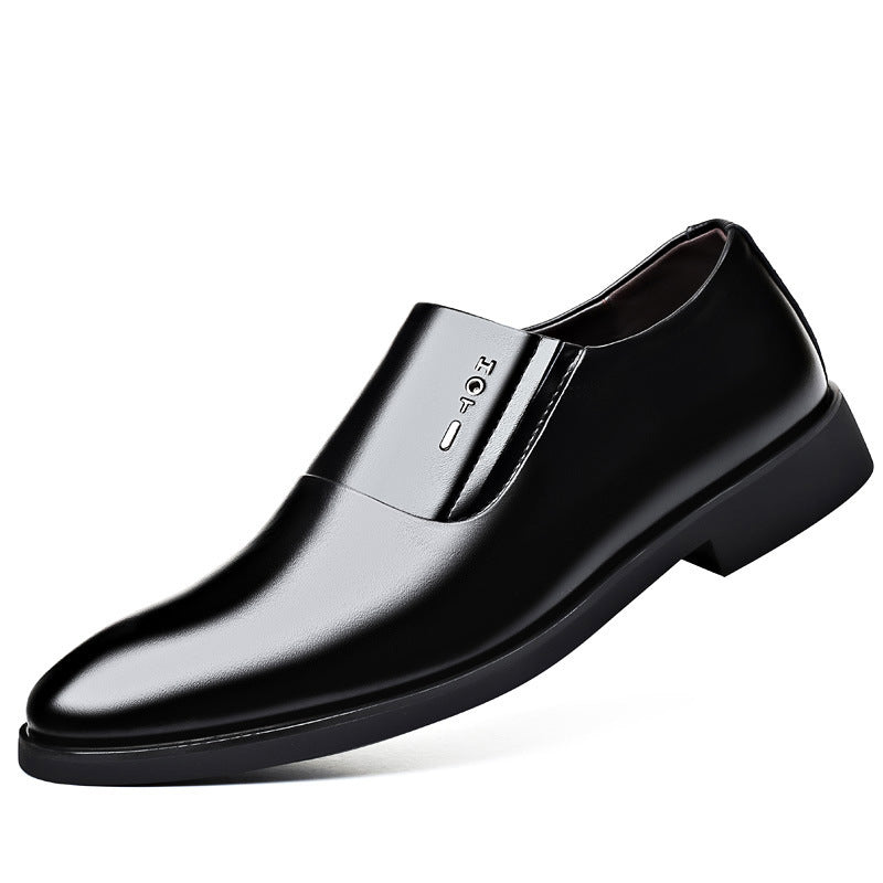 Men's Business Formal Wear Pumps Black Leather Shoes