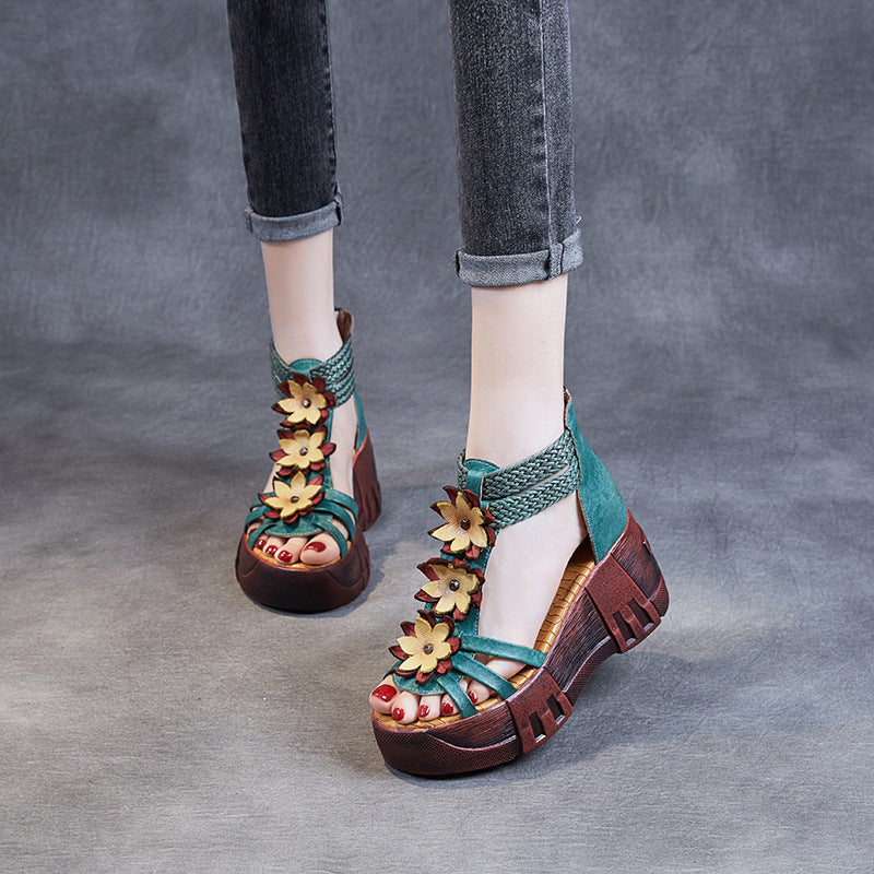 Women's Summer Ethnic Style Platform Artistic Retro Sandals