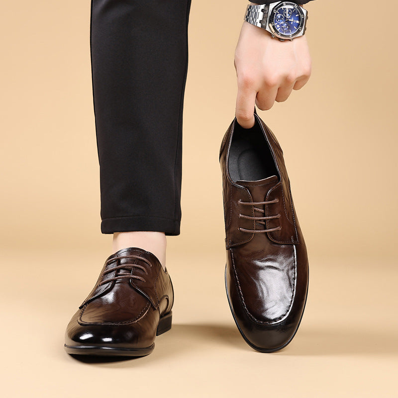 Men's Layer Cowhide Soft Bottom Surface Thin Loafers