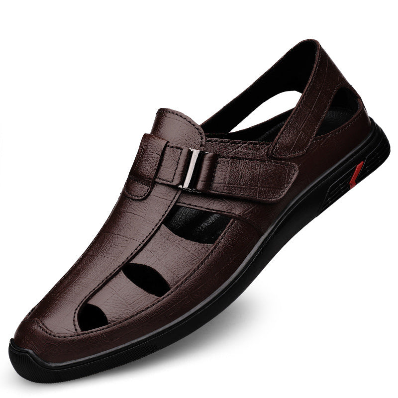 Men's Hollow Toe Box Soft Bottom Beach Sandals
