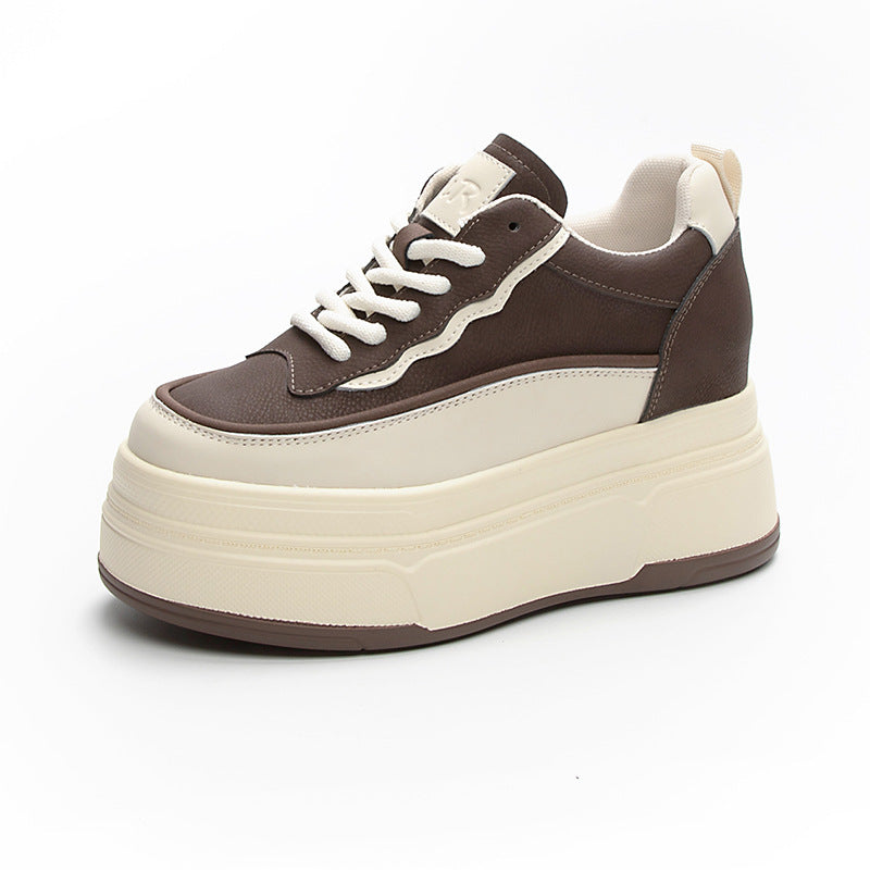 High Platform Height Increasing Insole Small Versatile Single-layer Sneakers