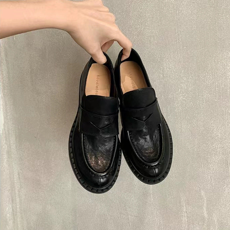 Women's Mom Retro British Style Pumps Imported Loafers