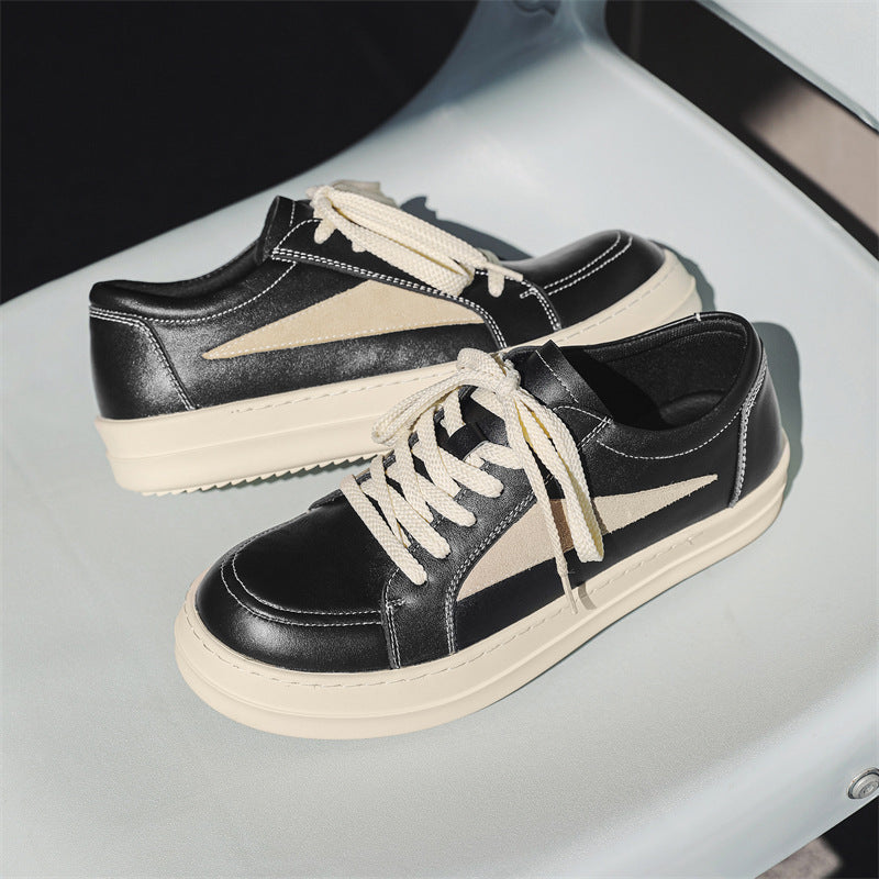 Men's First Layer Cowhide American High Street Sneakers