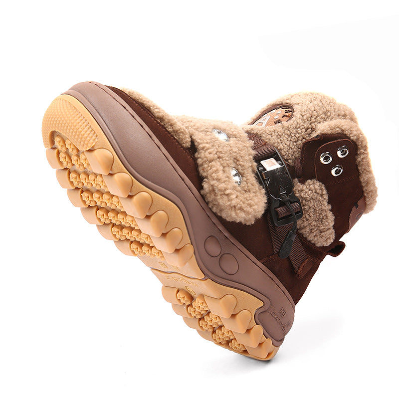 Women's Warm With Veet Winter Platform Dad Height Snow Boots