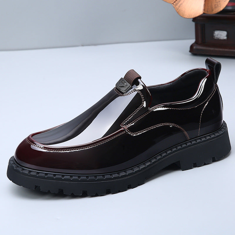 Men's Genuine Comfortable Breathable Slip On Formal Business Men's Casual Leather Shoes