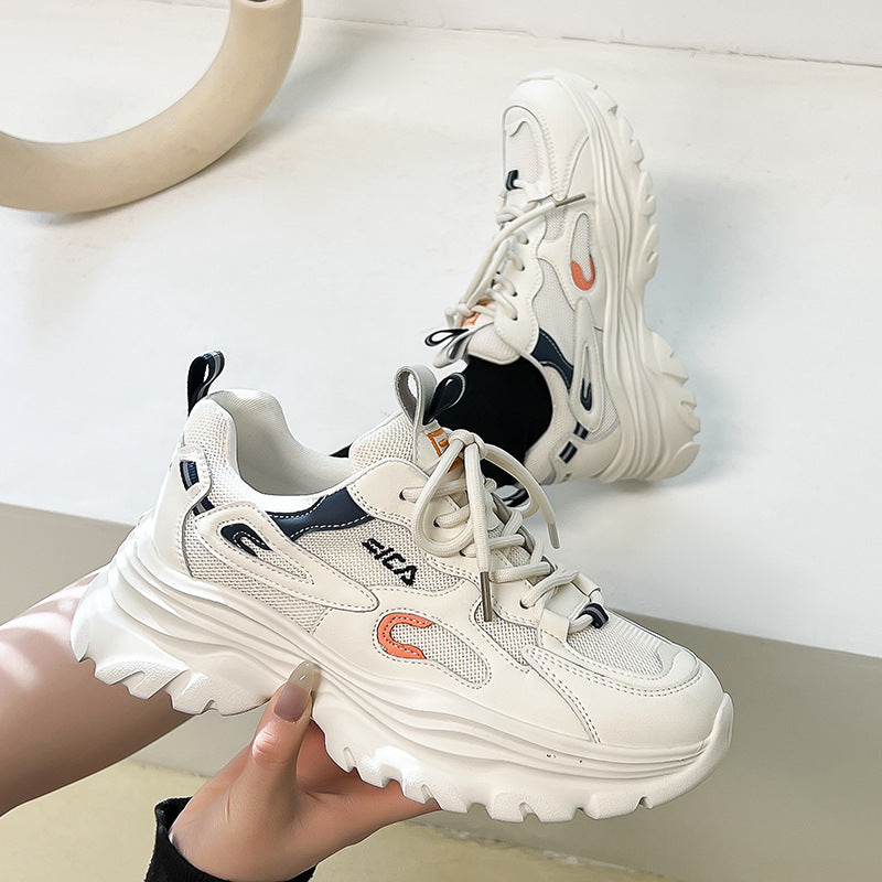 Women's Authentic Clunky Fashionable Spring Mesh Breathable Sneakers