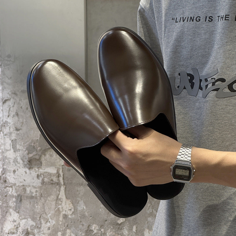 Lazy Commute Leisure Toe Cap Slip-on Lofter Sandals