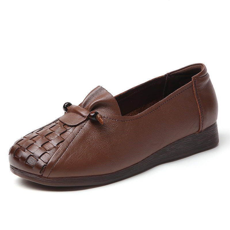 Women's Genuine Soft Bottom Slip-on Surface Lightweight Women's Casual Shoes