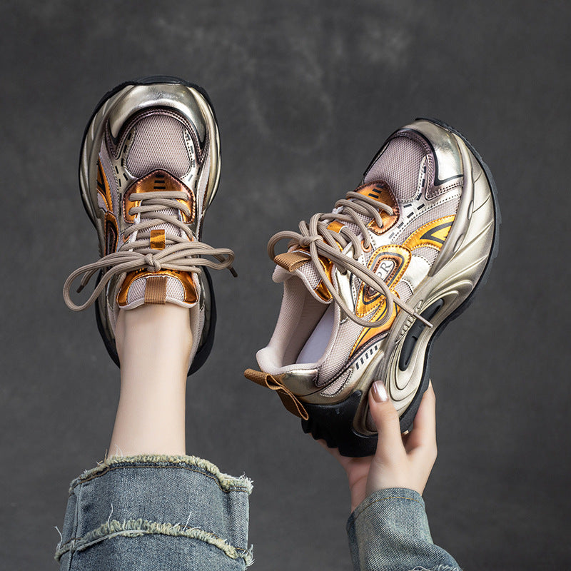 Women's Platform Dad Colorful Street Fashion Trendy Casual Shoes