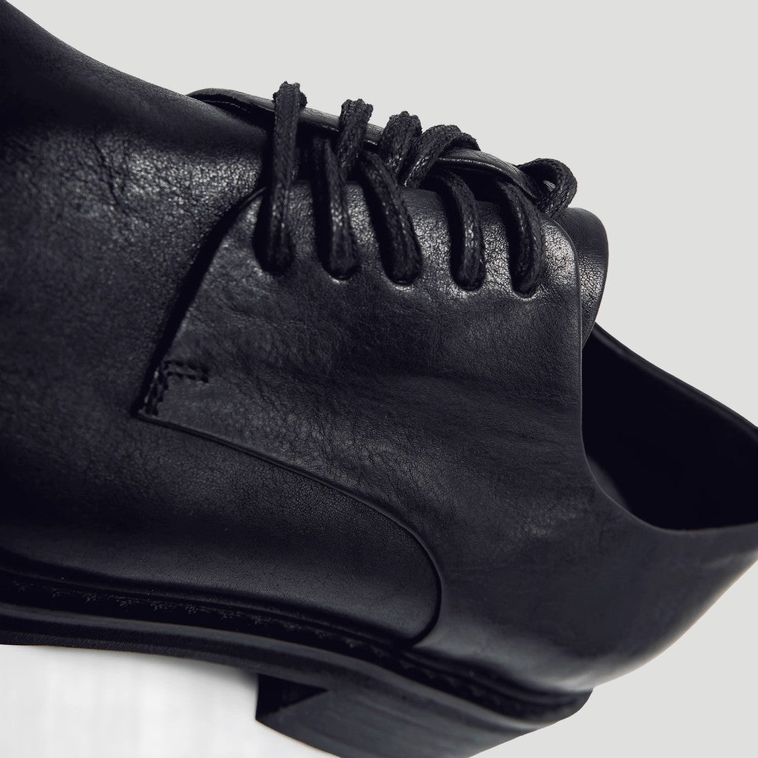 Women's & Men's Head Derby Leisure Commute Business Black Men's Casual Leather Shoes
