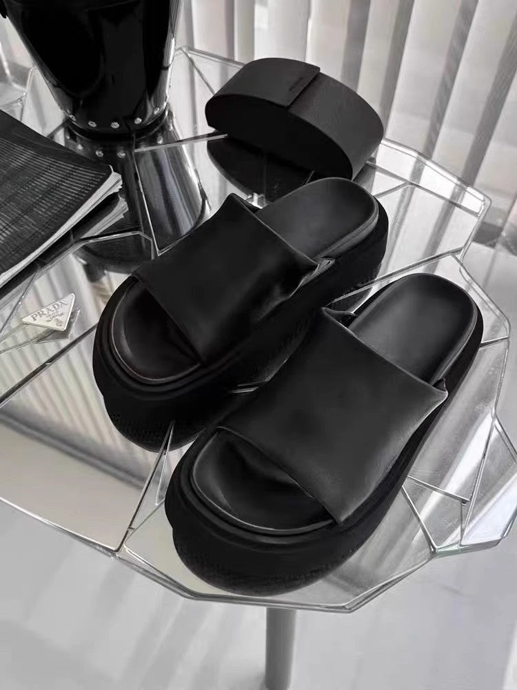 Surface Sole Increased Outer Wear Thick Slippers