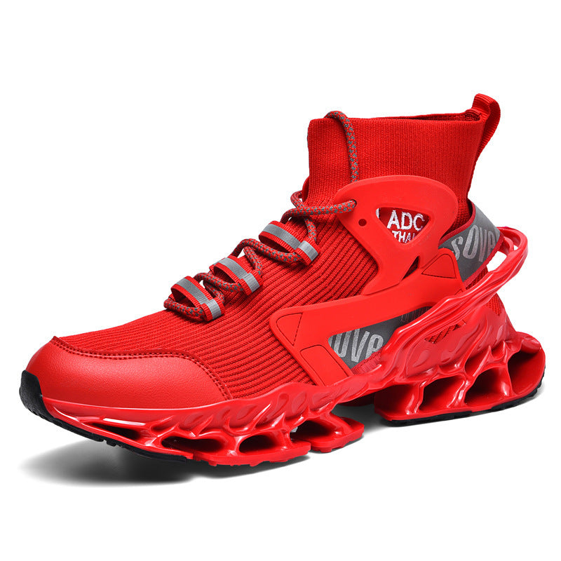 Men's Spring Breathable Running Mesh Blade Batch Sneakers